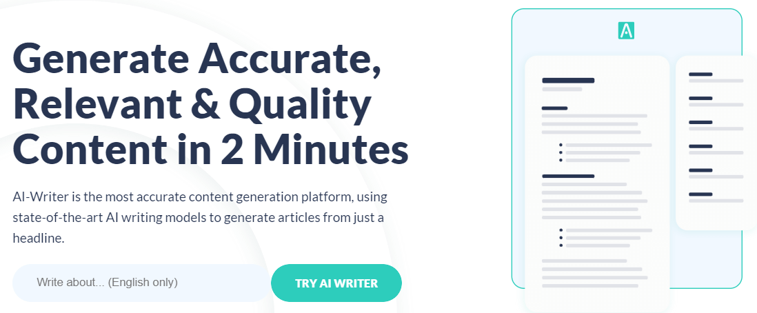 AI Writer - Best AI Writing Software With Free Credits