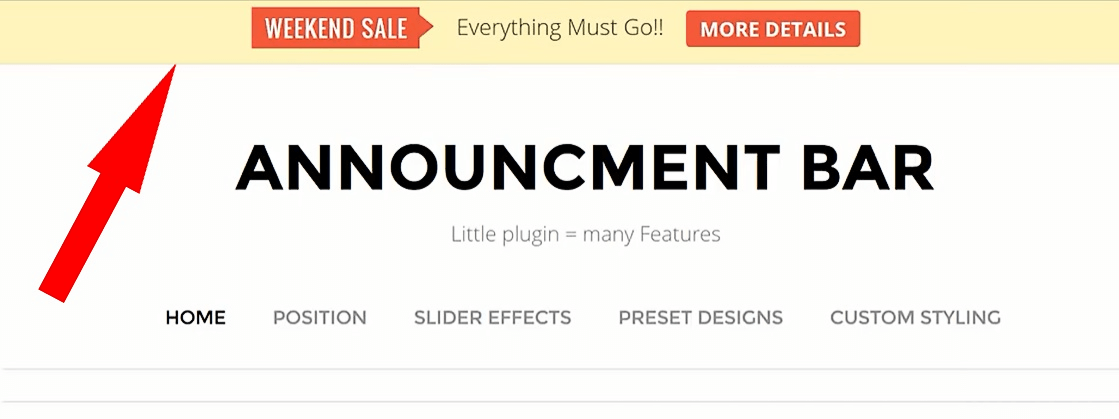 Announcement Bar - Best Notification Bar WordPress Plugins