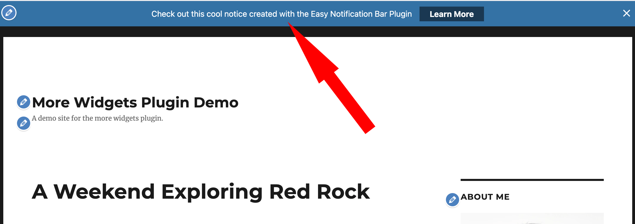 Easy Notification Bar - Best Notification Bar WordPress Plugins