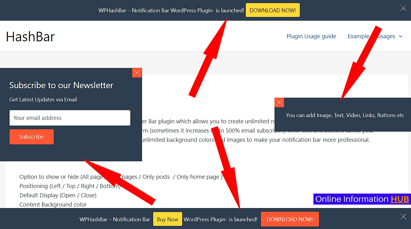 HashBar - Best Notification Bar WordPress Plugins