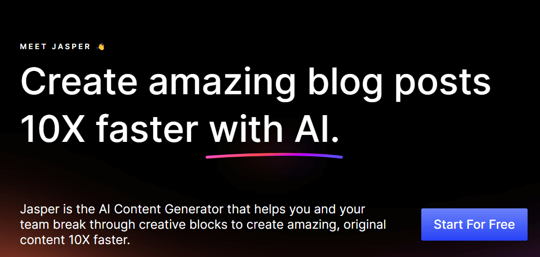 Jasper AI - Best AI Writing Software With Free Credits