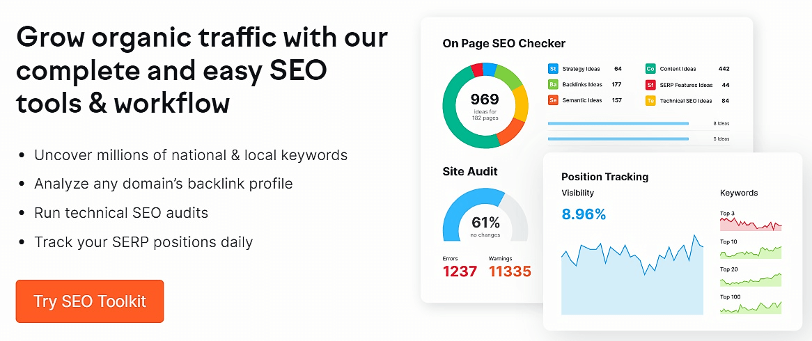 Semrush - Best Keyword Research Tools